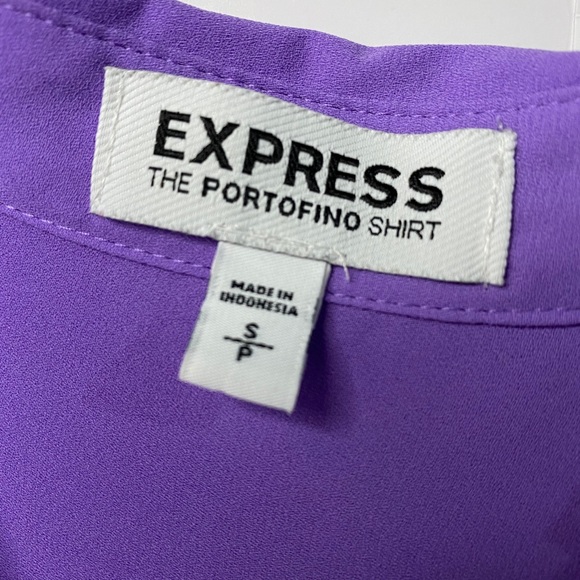 Purple button up blouse - Picture 5 of 6